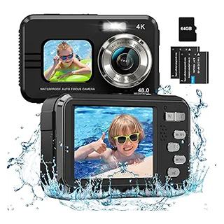 4K Waterproof Camera Underwater 64GB